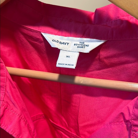 Old navy- Women's Pink Button-Up Shirt - Picture 4 of 4